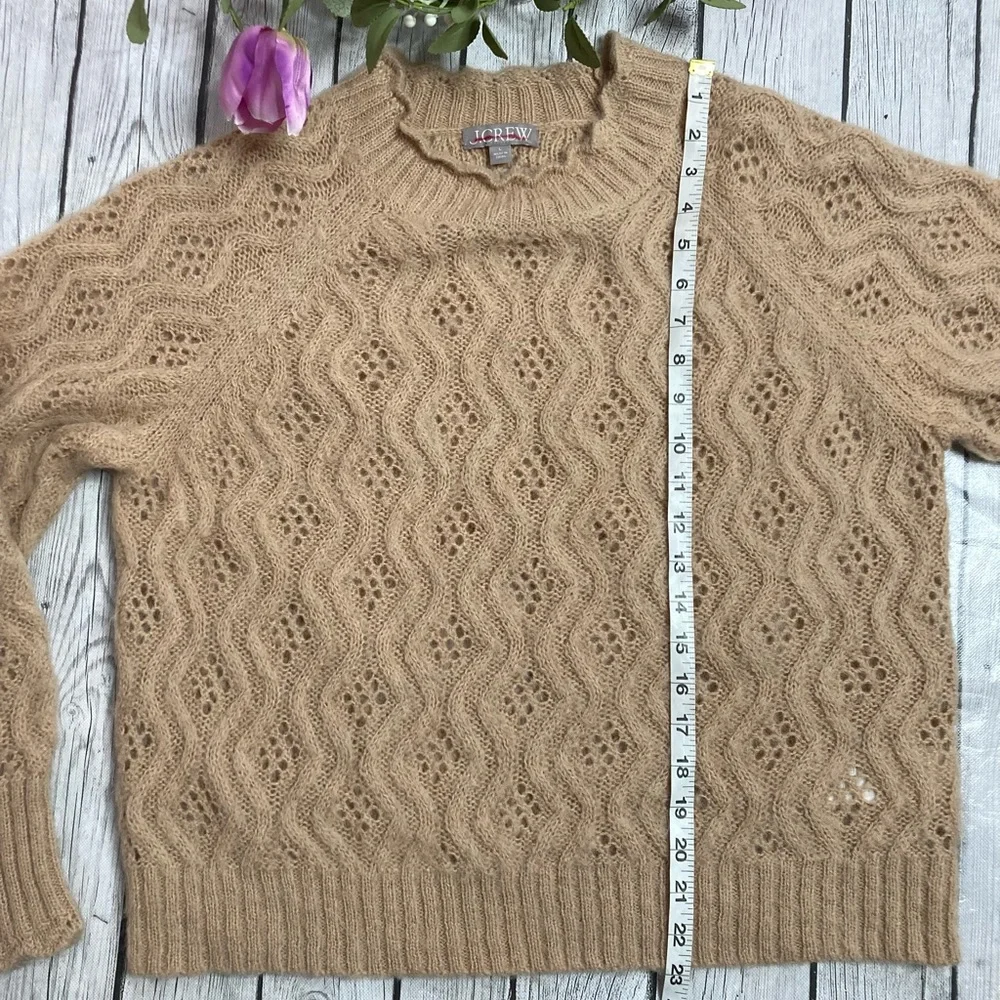 J.Crew Alpaca Blend Pointelle Sweater